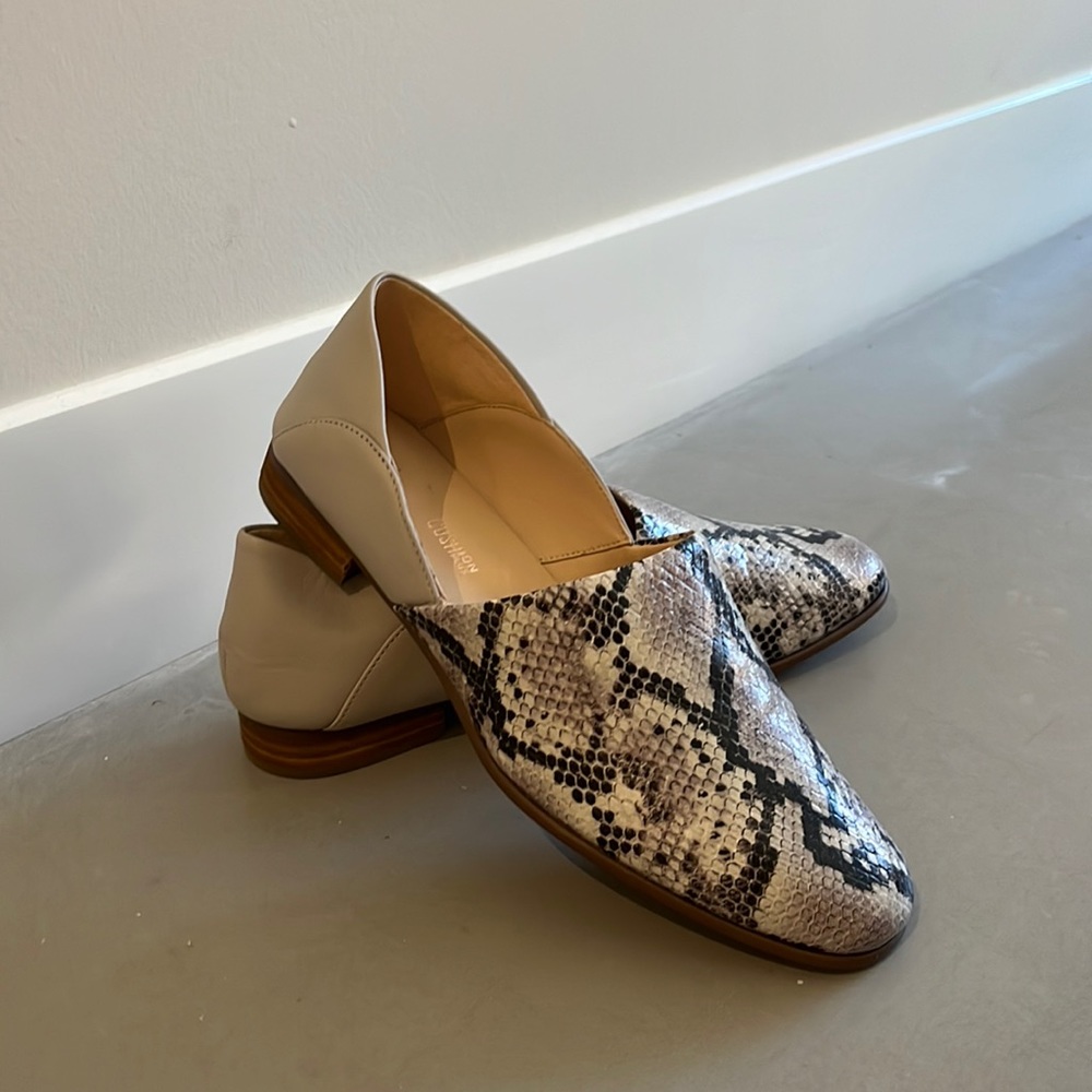 CLARKS Snakeskin Loafers